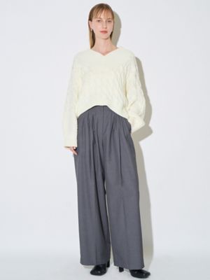 V－NECK CABLE KT | ELENDEEK/エレンディーク | 三越