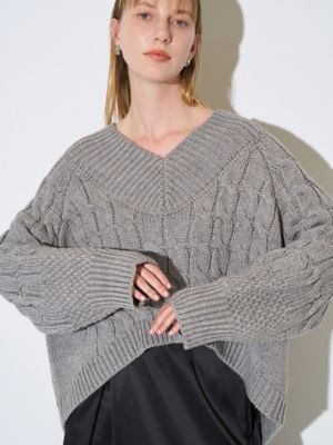 V－NECK CABLE KT | ELENDEEK/エレンディーク | 三越