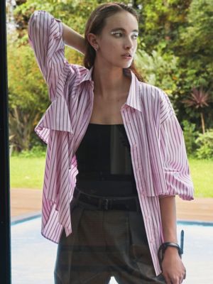 STRIPE LAYERED SHIRT | ELENDEEK/エレンディーク