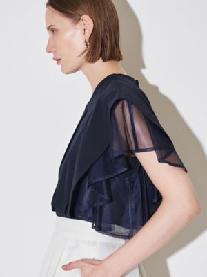 MESH LAYERED SLEEVE BL | ELENDEEK/エレン 
