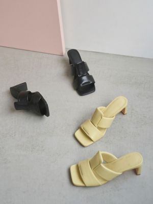 【数回のみ使用】ELENDEEK エレンディーク★グルカヒールサンダル★黒 CROSS BAND SANDAL | ELENDEEK/エレンディーク | 三越
