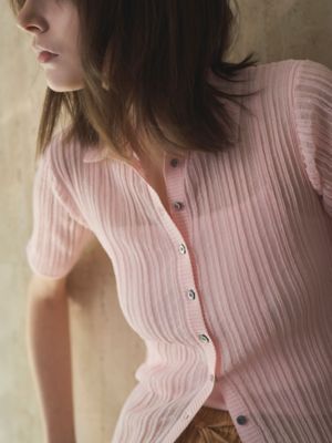 【最終値下げ】ELENDEEK SHEER PLEATS KT TOPS ピンク SHEER PLEATS KT TOP | ELENDEEK/エレンディーク
