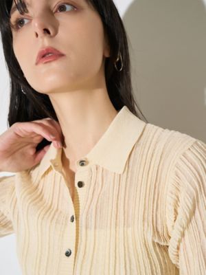 SHEER PLEATS KT TOP | ELENDEEK/エレンディーク