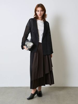 ジャケット・アウター ELENDEEK HELLINGBONE &CHECK CHESTER SHEER MESH JK | ELENDEEK/エレンディーク | 三越伊勢丹
