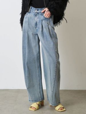 PANEL TUCK DENIM WIDE PT | ELENDEEK/エレン