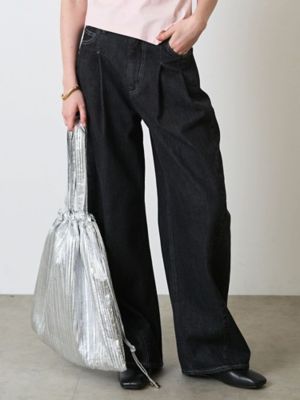 PANEL TUCK DENIM WIDE PT | ELENDEEK/エレン