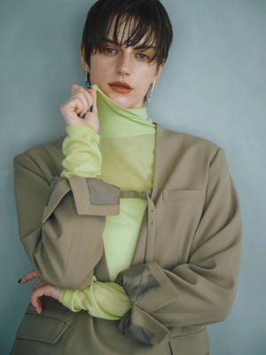 Kaori Iseki×ELENDEEK】DEEP V－NECK JK