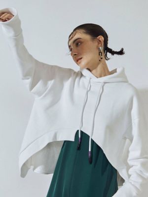 ＜UN3D.＞ＨＥＭ　ＣＵＴ　ＳＨＯＲＴ　ＨＯＯＤＩＥ【セットアップ着用可能】