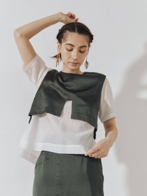 新品 UN3D. レイヤードニットベスト グレー アンスリード 灰色