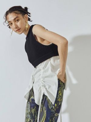 トップス UN3D. HEM GATHER SH CAMISOLE HEM GATHER SH CAMISOLE | UN3D./アンス