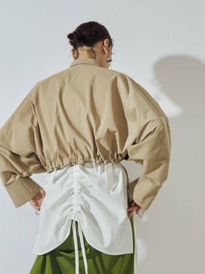 UN3D.　アンスリード　HEM GATHER SH CAMISOLE ホワイト HEM GATHER SH CAMISOLE | UN3D./アンス
