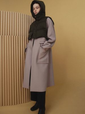 UN3D. PADDED short VEST ブラック DOWN SHORT VEST | UN3D./アンスリード | 三越伊勢丹