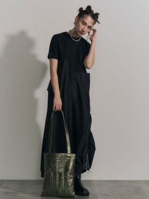 UN3D. POCKET DOCKING DRAWSTRING OP ブラック