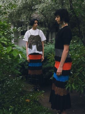 UN3D. MULTI COLOR SHIRRING OP