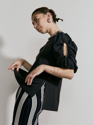OPEN GATHER SLEEVE TOP | UN3D./アンスリード 