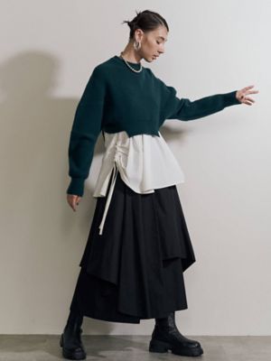 クーポンで半額☆2280円！ ASYMME LAYERED PT ブラック 36 - 通販