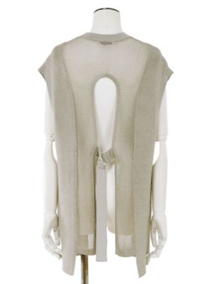 ⭐︎ご縁を大切に⭐︎UN3D. VEST LIKE White MESH KNIT VEST | UN3D./アンスリード | 三越伊勢丹