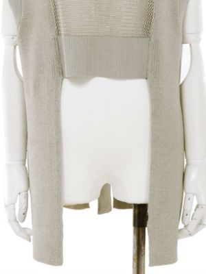 ⭐︎ご縁を大切に⭐︎UN3D. VEST LIKE White MESH KNIT VEST | UN3D./アンスリード | 三越伊勢丹