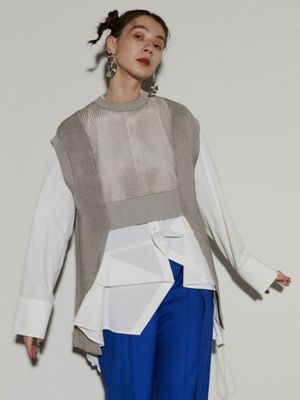 MESH KNIT VEST | UN3D./アンスリード | 三越伊勢丹 