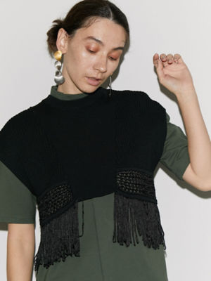 ＭＥＳＨ ＦＲＩＮＧＥ ＫＴ ＶＥＳＴ【セットアップ着用可能 ...