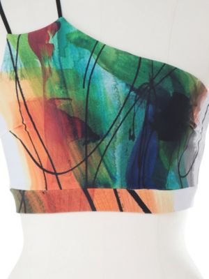 LINE ART ONE SHOULDER TOP | UN3D