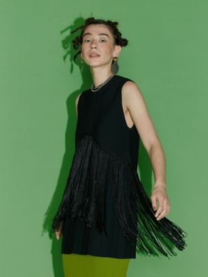 FRINGE LAYERED SLEEVELESS KT 