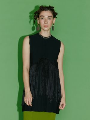 FRINGE LAYERED SLEEVELESS KT 