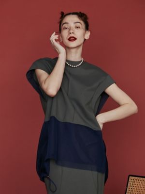 CURVE SLEEVE DOCKING TOP【セットアップ着用 