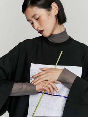 ＬＯＮＧ　ＳＬＥＥＶＥ　ＴＵＬＬＥ　ＴＯＰ