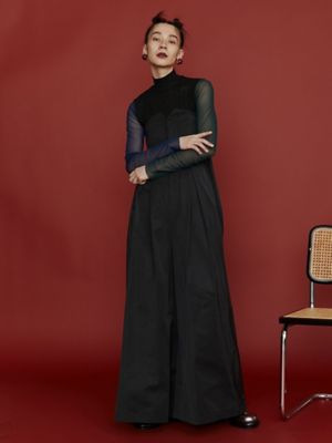 ＣＯＬＯＲ　ＢＬＯＣＫ　ＴＵＬＬＥ　ＴＯＰ