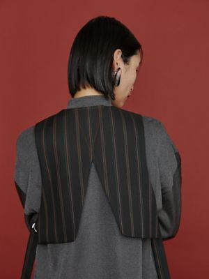 ＭＵＬＴＩ　ＰＩＮＳＴＲＩＰＥ　ＳＨＯＲＴ　ＶＥＳＴ【セットアップ着用可能】