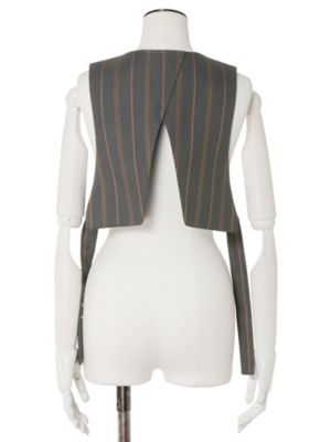 ＭＵＬＴＩ　ＰＩＮＳＴＲＩＰＥ　ＳＨＯＲＴ　ＶＥＳＴ【セットアップ着用可能】