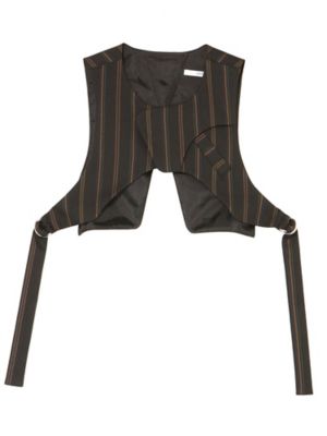 ＭＵＬＴＩ　ＰＩＮＳＴＲＩＰＥ　ＳＨＯＲＴ　ＶＥＳＴ【セットアップ着用可能】