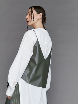 UN3D.（アンスリード）の「フェイクレザーキャミソール（キャミソール）」 - WEAR