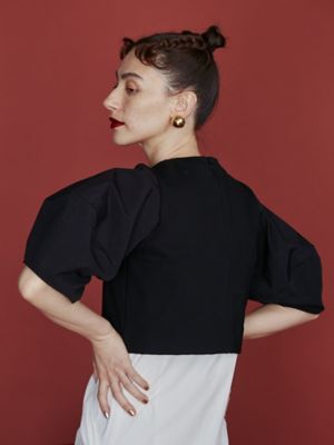 UN3D.（アンスリード）の「COCOON LONG SLEEVE SHORT TOP