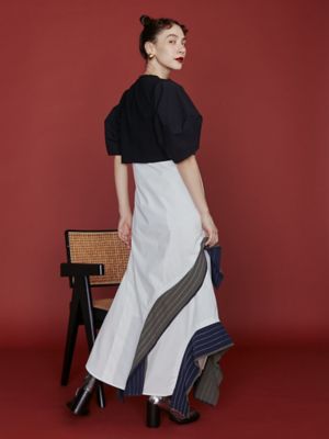 UN3D.（アンスリード）の「COCOON LONG SLEEVE SHORT TOP