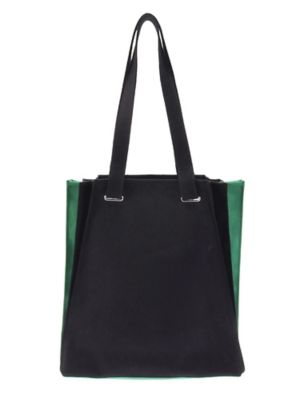 BI－COLOR ORIGAMI PLEATS TOTE | UN3D