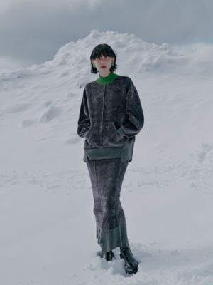 VELOUR HIGHNECK TOP【セットアップ着用可能