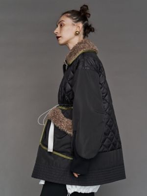 ジャケット・アウター UN3D.FABRIC MIX MIDDLE CT UN3D. コート アウター FABRIC MIX MIDDLE CT / ファブリック