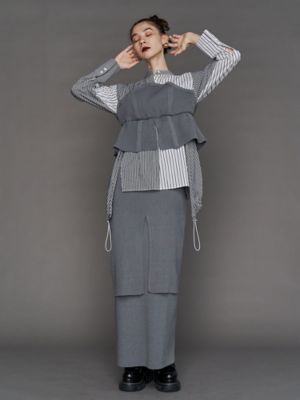 ＬＡＹＥＲＥＤ　ＫＮＩＴ　ＳＫ【セットアップ着用可能】