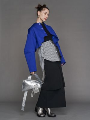 IRREGULAR TRIANGLE LEATHER BAG