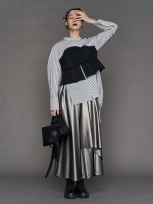 IRREGULAR TRIANGLE LEATHER BAG
