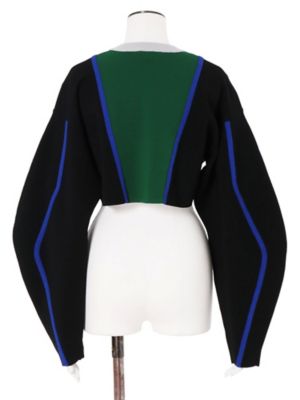 ＭＵＬＴＩＣＯＬＯＲ　ＷＡＶＥ　ＬＩＮＥ　ＳＨＯＲＴ　ＫＮＩＴ