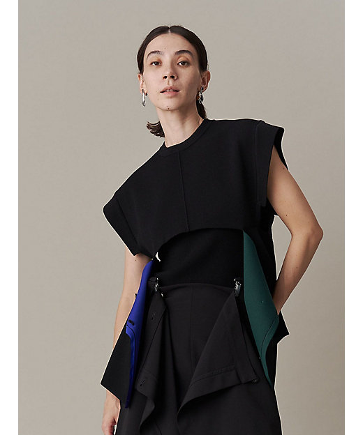 MULTICOLOR 2WAY CAPE VEST | UN3D MULTICOLOR 2WAY CAPE VEST | UN3D