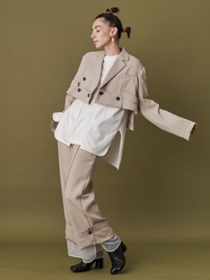 ＳＨＥＥＲ　ＬＡＹＥＲＥＤ　ＪＫ【セットアップ着用可能】