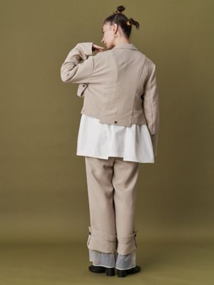 ＳＨＥＥＲ　ＬＡＹＥＲＥＤ　ＰＴ【セットアップ着用可能】