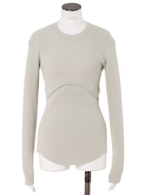 未使用級 アンスリード 25SS 2WAY BASIC KNIT TOP 36 未使用級 アンスリード 25SS 2WAY BASIC KNIT TOP 36