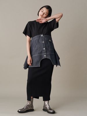ＤＥＮＩＭ　ＤＥＴＡＩＬ　ＤＯＣＫＩＮＧ　Ｔ－ＳＨ【セットアップ着用可能】
