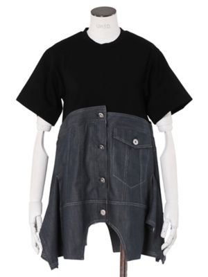 ＤＥＮＩＭ　ＤＥＴＡＩＬ　ＤＯＣＫＩＮＧ　Ｔ－ＳＨ【セットアップ着用可能】
