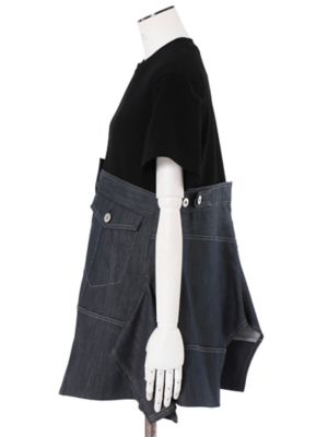 ＤＥＮＩＭ　ＤＥＴＡＩＬ　ＤＯＣＫＩＮＧ　Ｔ－ＳＨ【セットアップ着用可能】